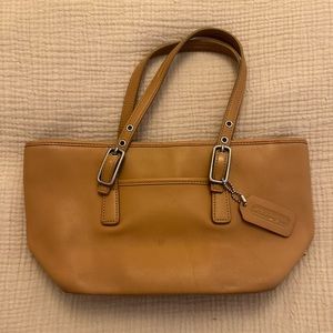 Coach Camel Legacy West Market Leather Handbag